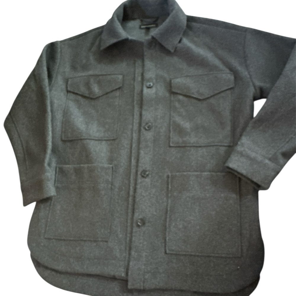 Banana Republic Charcoal Gray Military-Style Field Jacket